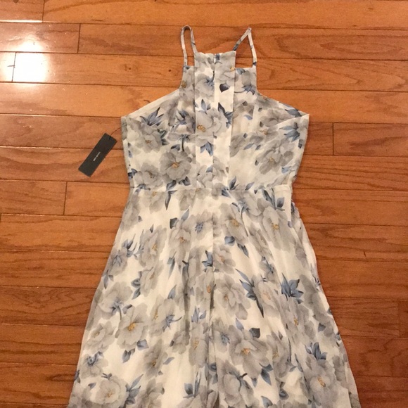 🌸 High Neck Lulus floral fit and flare dress- New - Picture 8 of 11